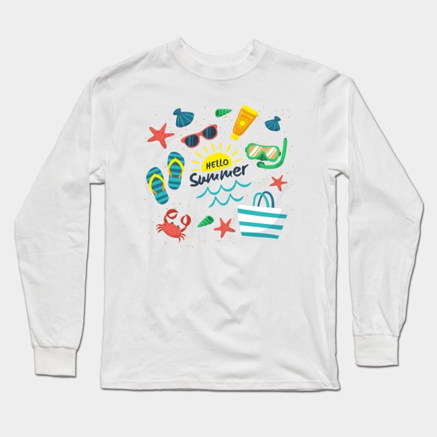 hello summer Long Sleeve T-Shirt by This is store